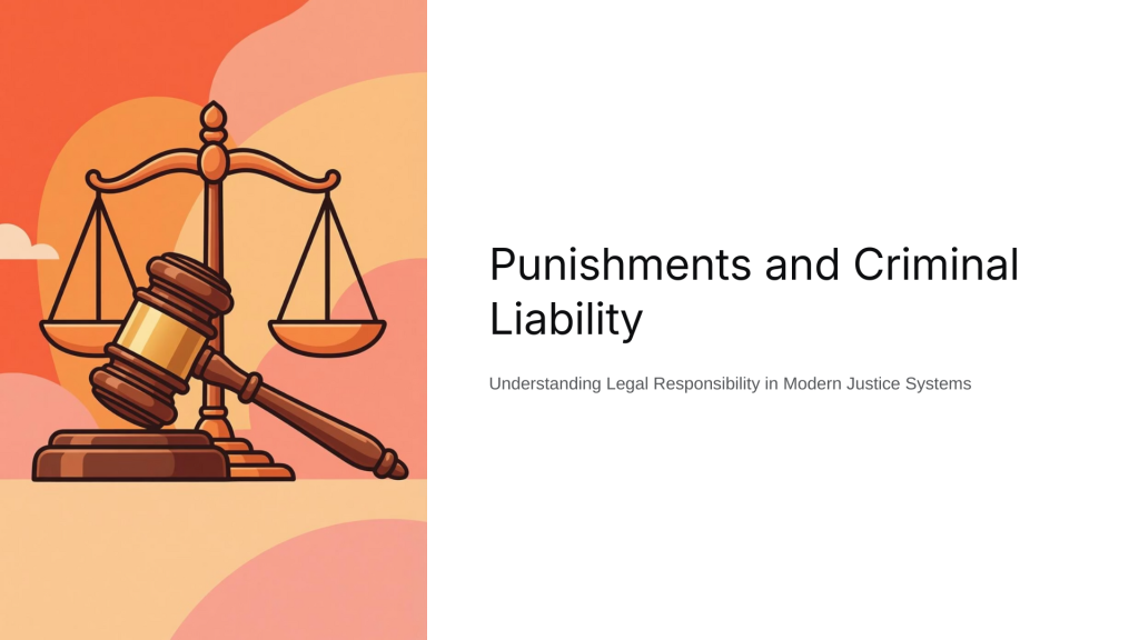 Punishments and criminal liability