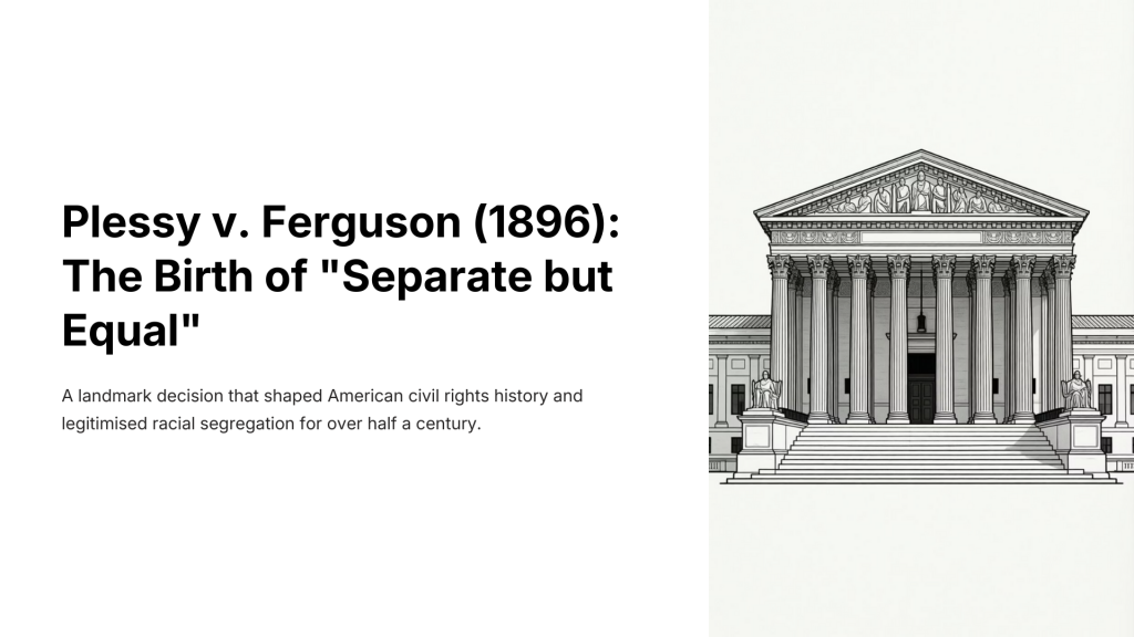 Plessy v. Ferguson (1896)