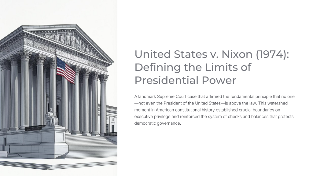 United States v. Nixon (1974)