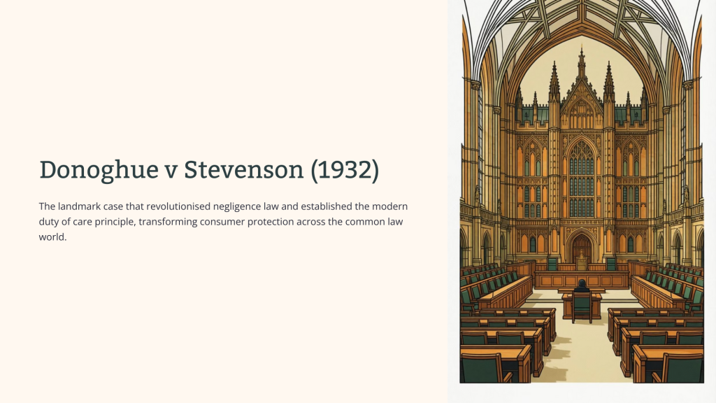 Donoghue v Stevenson (1932)