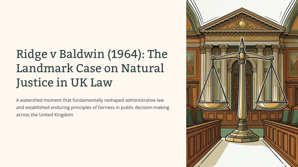 Ridge v Baldwin (1964)
