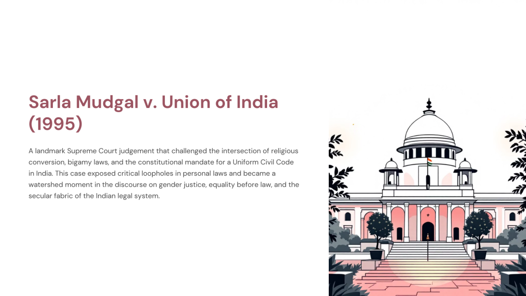 Sarla Mudgal v. Union of India (1995)