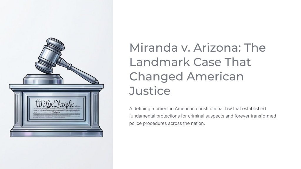 Miranda v. Arizona (1966)