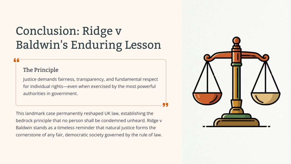 Ridge v Baldwin (1964)