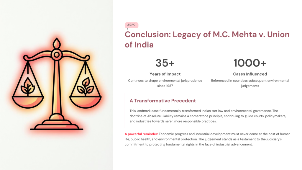 M.C. Mehta v. Union of India (Oleum Gas Leak Case, 1987)