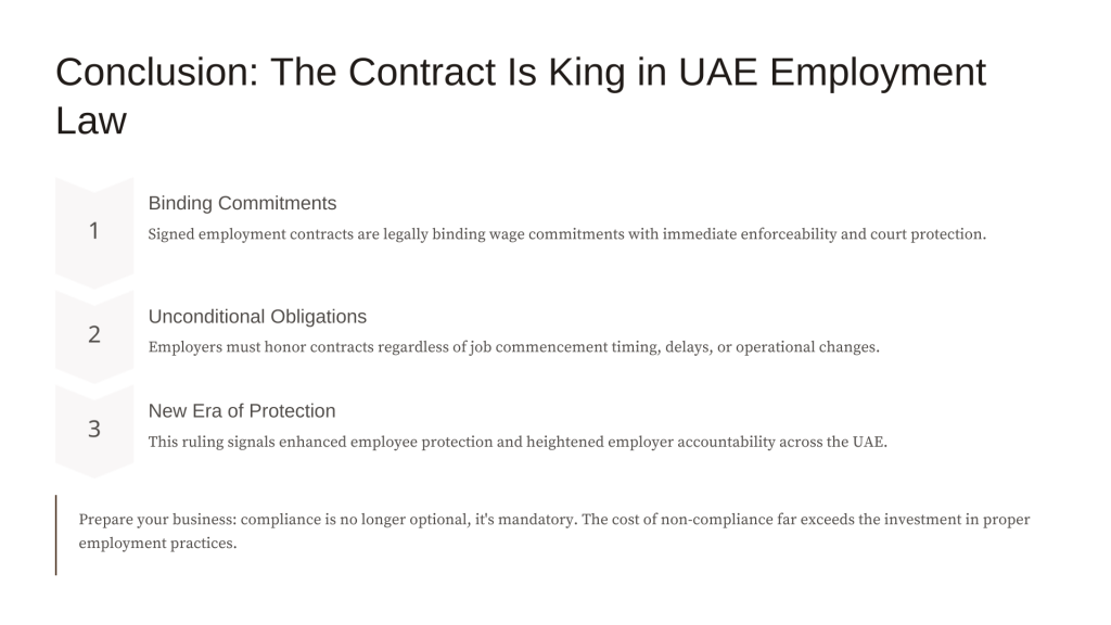 Employment Contract Enforcement — Abu Dhabi Court (2025)