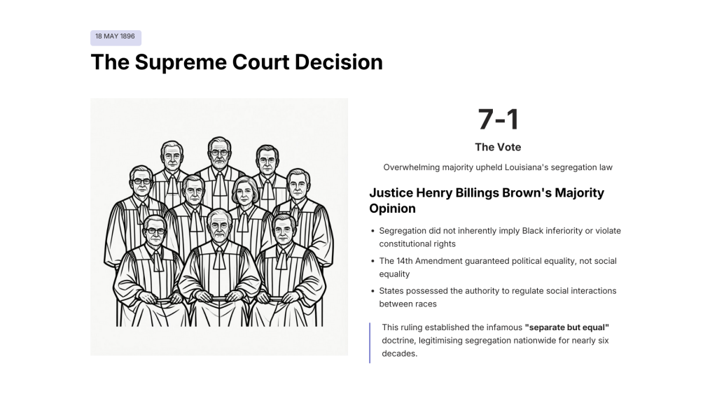 Plessy v. Ferguson (1896)