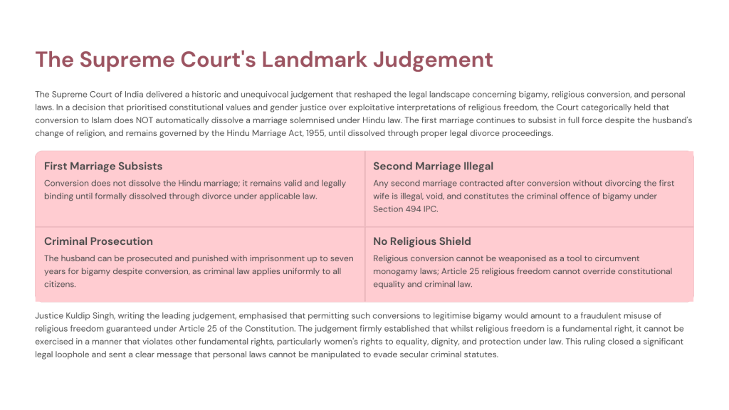 Sarla Mudgal v. Union of India (1995)
