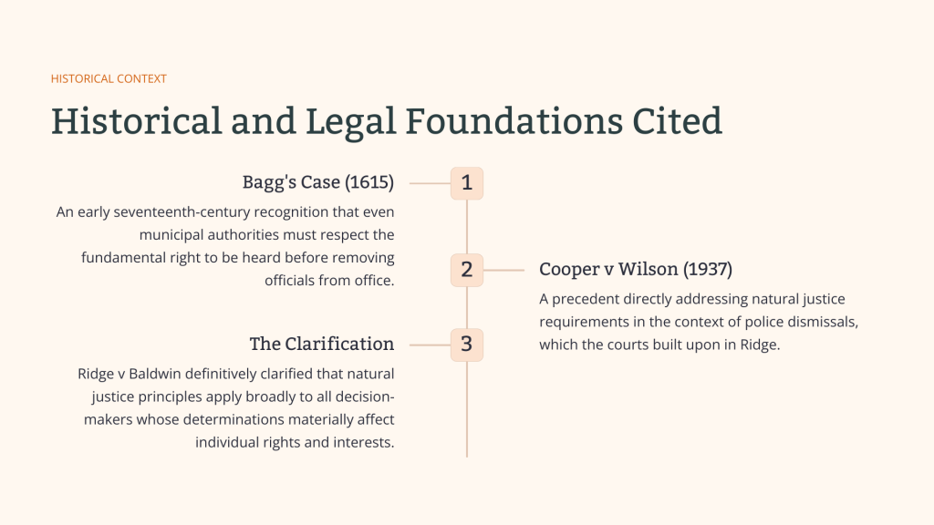 Ridge v Baldwin (1964)