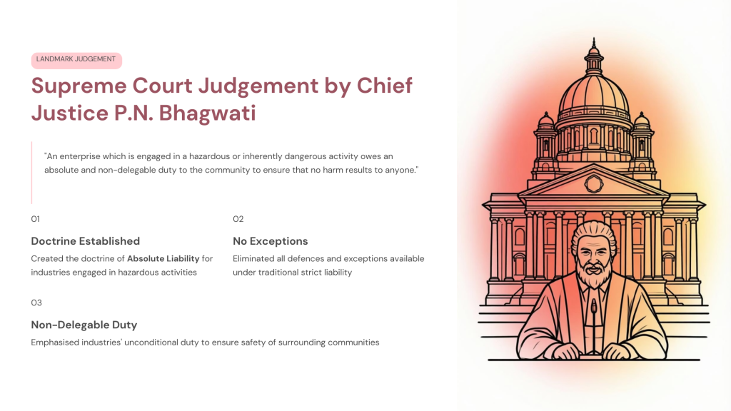 M.C. Mehta v. Union of India (Oleum Gas Leak Case, 1987)