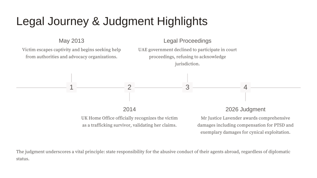 UAE Responsible for Human Trafficking Damages (UK High Court, 2026)