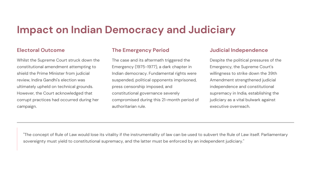 Indira Nehru Gandhi v. Raj Narain (1975)