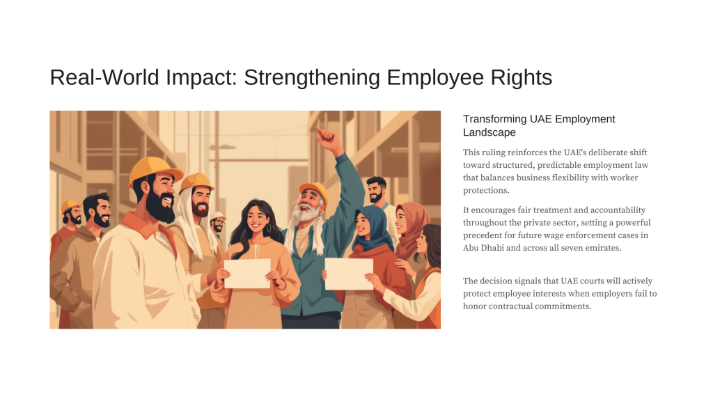Employment Contract Enforcement — Abu Dhabi Court (2025)